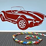 La voiture de AC Cobra voiture Sticker Art disponible en 5 dimensions et 25 couleurs Très Grand Argent Métallique