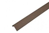 Lames de finition de terrasse en bois composite, angle L , 40 x 60 x 2900 mm, marron foncé