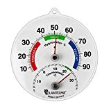 Lantelme 4083 Combi bimétallique thermomètre/hygromètre analogique thermomètre/hygromètre mesure d'humidité relative)