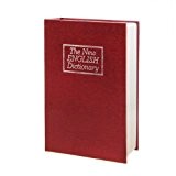 LARGE NEW RED ENGLISH DICTIONARY SECRET BOOK SAFE MONEY BOX JEWELLERY SECURITY LOCK by Oxford Street