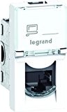 Legrand LEG99645 Prise RJ45 informatique téléphone 1 module à composer Mosaic