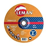 Leman 126049.05 Lot de 5 Disques d'ébarbage pour métal MD 125 x 6,0 x 22,23 mm