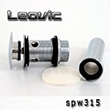 Leovic Bonde de vidage avec trop-plein en laiton massif it Popup/technique de PushOpen (spw315)
