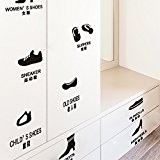 Les chambres du cabinet classification porte chaussures autocollants de murs décorés creative armoire chaussures posted 13*13cm shoe racks