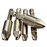 LEXPON 5pcs Screw Extractor Remover HSS Broken Rusted Stripped Screw and Bolt