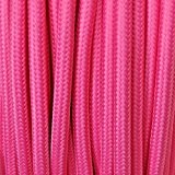 Lightstyl - Cable électrique textile rose - DECL-144 - 5 METRES Fil électrique tissu design Tendance retro