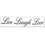 Live Laugh Love Phrase Sticker Autocollant Mural DIY Décoration Salon Chambre