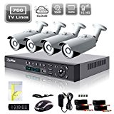 liview® 4 CH 4 du canal de réseau à caméra de surveillance système de vidéo surveillance HDMI 960H DVR 700TVL avec système ...