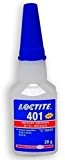 Loctite 401 Super Glue - Instant Adhesive - 20G - Sticks metal, rubber, ceramic general purpose. Low viscosity. Ideal for ...