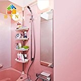 Lookshop® Quatre étagères à crémaillère pour salle de bain en inox ( hauteur max 2.9 m )