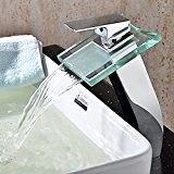 Lookshop® Robinet cascade salle de bains évier avec bec verseur en verre