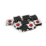 Lot de 10 6 x 6 x 2,5 mm 4 Pins Momentary Push Button SMD SMT Tact Switch Tactile