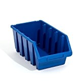 Lot de 10 boites de rangement bacs a bec en bleu ERGO-Box taille 4