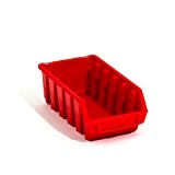 Lot de 10 boites de rangement bacs a bec en rouge ERGO-Box taille 2L