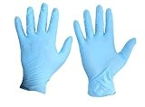 Lot de 100 gants jetables en Nitrile Non poudrés Bleu Taille L (free P P & sur tous les produits)