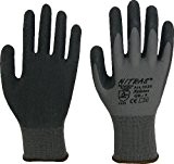 Lot de 12 paires de gants de travail NITRAS Nylotex - norme EN 388, catég. 2 - taille 8