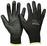 Lot de 12 Paires de gants Nylon noir SBS Taille 7