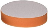 Lot de 2 blanc orange éponge ronde ponçage polissage 125 mm x 25 mm