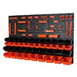 Lot de 24 S et 18 M noir/orange boites avec supports, porte-outils