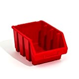 Lot de 30 boites de rangement bacs a bec en rouge ERGO-Box taille 3