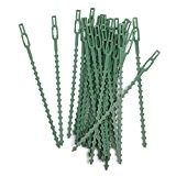 Lot de 30pcs 16.5cm Serre-câble Lien en Plastique pour Jardinage Bricolage - Vert