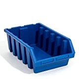 Lot de 5 boites de rangement bacs a bec en bleu ERGO-Box taille 5