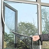 LUFA DIY Rideau d'écran Filets Dépistage Fenêtre Anti Moustique Anti-insectes