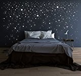 M1228 Giant Stars Wall Wall Stickers Starry Sky Set of 708 Shining Stars Fluorescent Glow in the Dark Stars Adhesive ...