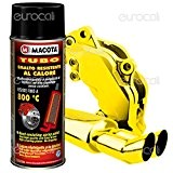 Macota Bombe de peinture jaune en spray, résistante aux fortes températures jusqu'à 800 °C