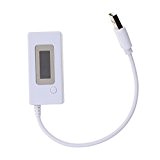 MagiDeal USB Testeur du Courant et de la Tension LCD Détecteur Voltmètre Ampèremètre pour Baterrie Chargeur Téléphones Mobiles Blanc