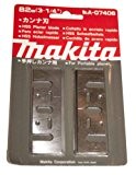 Makita A-07406-Lot De 2 Lames Type Hss 82 Mm pour Brosse 1100 1923B Kp0800 Kp0810 Kp0810C