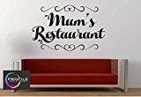 Mamans Restaurant Sticker Art Mural Autocollant en Vinyle pour cuisine ou salle à manger fabriqué par profil Panneau