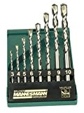 Mannesmann - M54309 - Coffret de forets de maçonnerie pro - 8 pièces