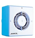 Manrose CF100T Extracteur d'air pour salle de bain ou toilettes avec minuterie pour conduit de 100 mm