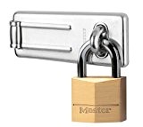 Master Lock 140703EURD Kombiset Set cadenas en laiton 40 mm et porte-cadenas