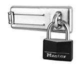 Master Lock 9150704EURDBLK Pack Moraillon 704EURD + Cadenas 9150EURDBLK