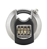 Master Lock M40EURDNUM Cadenas rond extérieur à code avec protection extérieure haute sécurité 70 mm