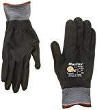 MaxiFlex Ultimate 34-874 Nitrile Foam Palm Coated Work gloves - 9/L by ATG