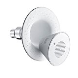 Mélangeur de musique en ABS résine ronde musique de douche Connexion Bluetooth sans fil 12,7cm panneau chauffe-eau salle de bain ...