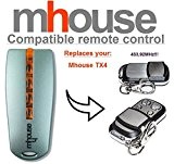Mhouse TX4 Compatible Télécommande, 4 canaux 433,92Mhz rolling code remplacement emetteur de haute qualité pour LE MEILLEUR PRIX!!!