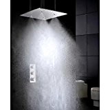 Miaoge robinet de douche atomisation et précipitations de 20 pouces tête de douche de super grand et mitigeur thermostatique
