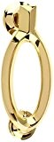 Mila 590264 6 cm-ProStyle ovale moderne Heurtoir de porte Or poli verni