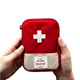Mini Sac médical Trousse de premiers soins Sac d'emballage de médicaments Voyage en plein air Portable Rouge