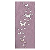 Miroir DIY Papillon Stickers Muraux par Reaso - 30Pcs 3D Butterfly Décoration Bricolage Maison (Argent)
