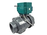 MISOL 1 pcs of motorized pvc valve 12V, DN50 BSP(2"), PVC valve, 2 way, electrical pvc valve, CR01/Vanne pvc motorisée ...