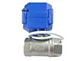 MISOL 1PCS of motorized ball valve G3/4"(BSP) DN20 / 12VDC / 2 way / electrical valve / ball valve with ...