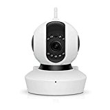MixMart Caméra IP HD 720p Caméra de Surveillance WiFi Webcam sans Fil Intelligente Babyphone avec Support et Applications Mobiles Vision ...