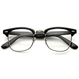 MLC EYEWEAR ? Vintage Inspired Half Frame Nerdy Clear Lens Glasses UV400 by MLC Eyewear