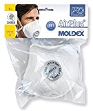 Moldex 3405 12 Air Plus Masque de protection FFP3 R D avec soupape Ventex 1 pièce