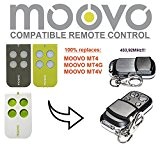MOOVO MT4, MT4G, MT4V Compatible Télécommande, 4 canaux 433,92Mhz rolling code remplacement emetteur de haute qualité pour LE MEILLEUR PRIX!!!